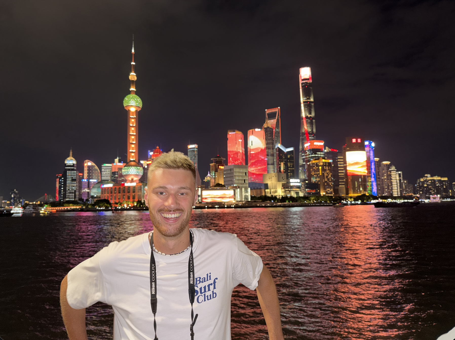In front of the Bund