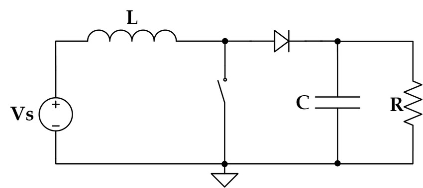 Ideal boost converter circuit